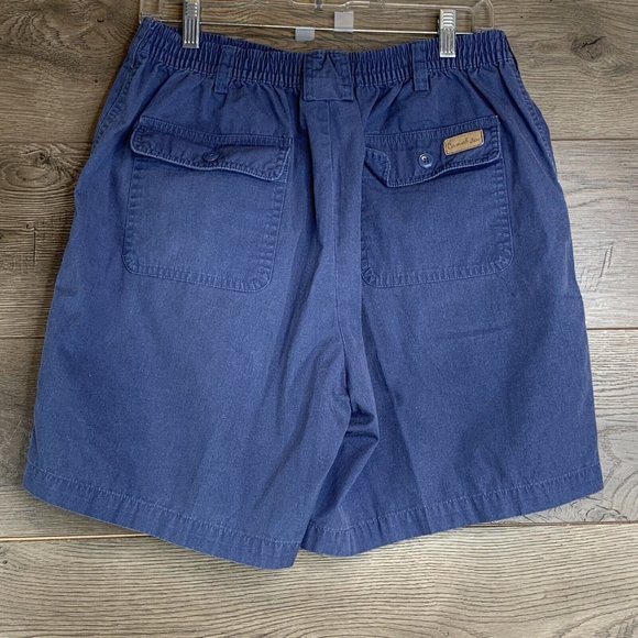 Haband Casual Joe Shorts Men 36 Blue Chino Elastic Waist 5 Pocket Logo Outdoor - Picture 3 of 7